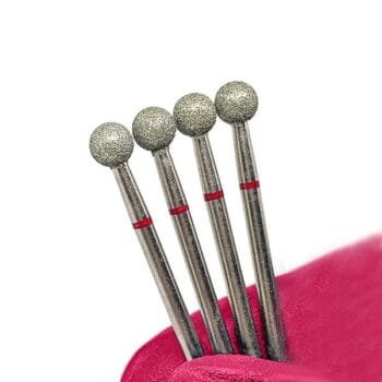 Punta Pallina per dry manicure – Rossa 0.50 - Strumenti