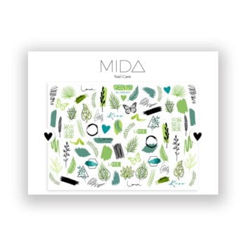 32.Green MIX - Nail ART - Decorazioni unghie