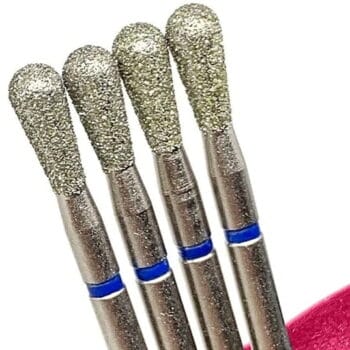 Punta a Pera per dry manicure – Blu 0.23 - Strumenti