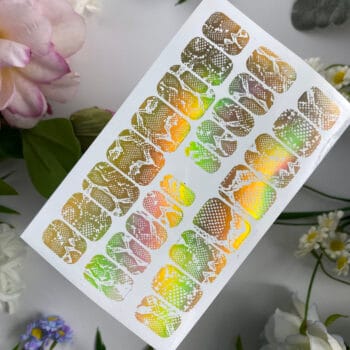 Nails Wraps per manicure – Golden Rainbow - Nail ART - Decorazioni unghie