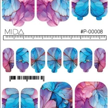 00008 Nails Wraps per pedicure - Nail ART - Decorazioni unghie