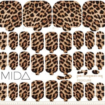 Nails Wraps per pedicure effetto leopardato - Nail ART - Decorazioni unghie